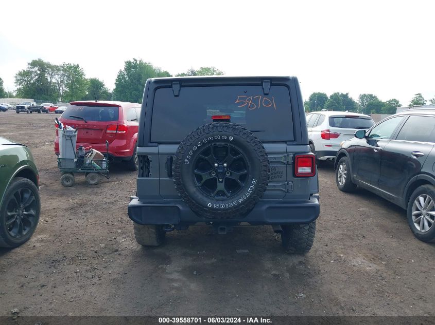 2022 Jeep Wrangler Unlimited Willys 4X4 VIN: 1C4HJXDN0NW223755 Lot: 39558701