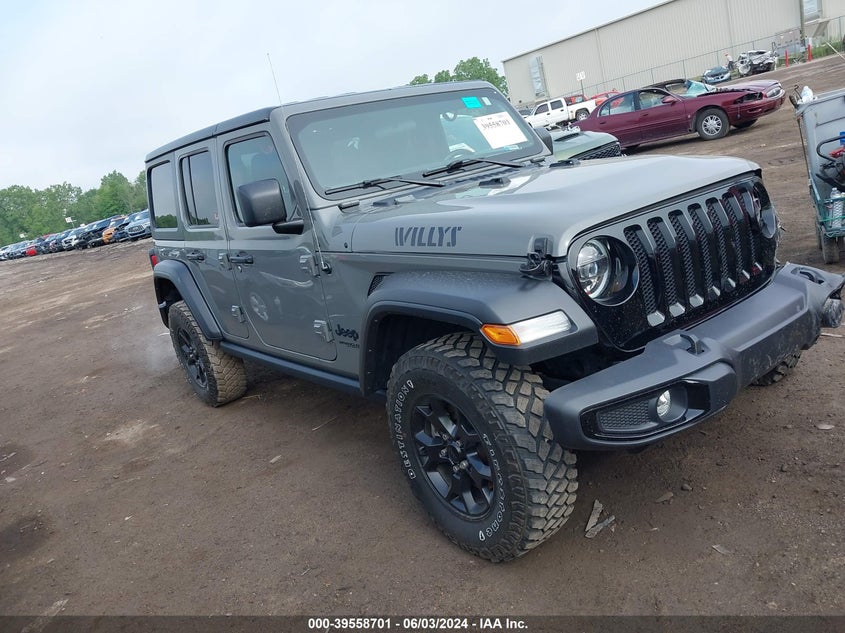 2022 JEEP WRANGLER UNLIMITED SPORT - 1C4HJXDN0NW223755