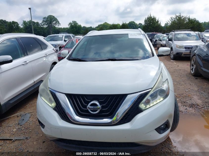 2015 Nissan Murano S/Sl/Sv/Platinum VIN: 5N1AZ2MH5FN229030 Lot: 39558732