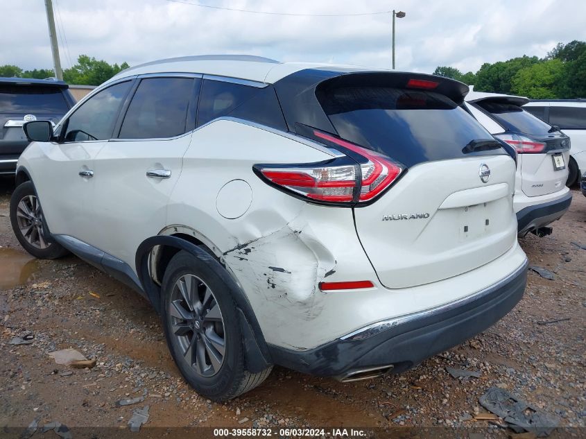 2015 Nissan Murano S/Sl/Sv/Platinum VIN: 5N1AZ2MH5FN229030 Lot: 39558732
