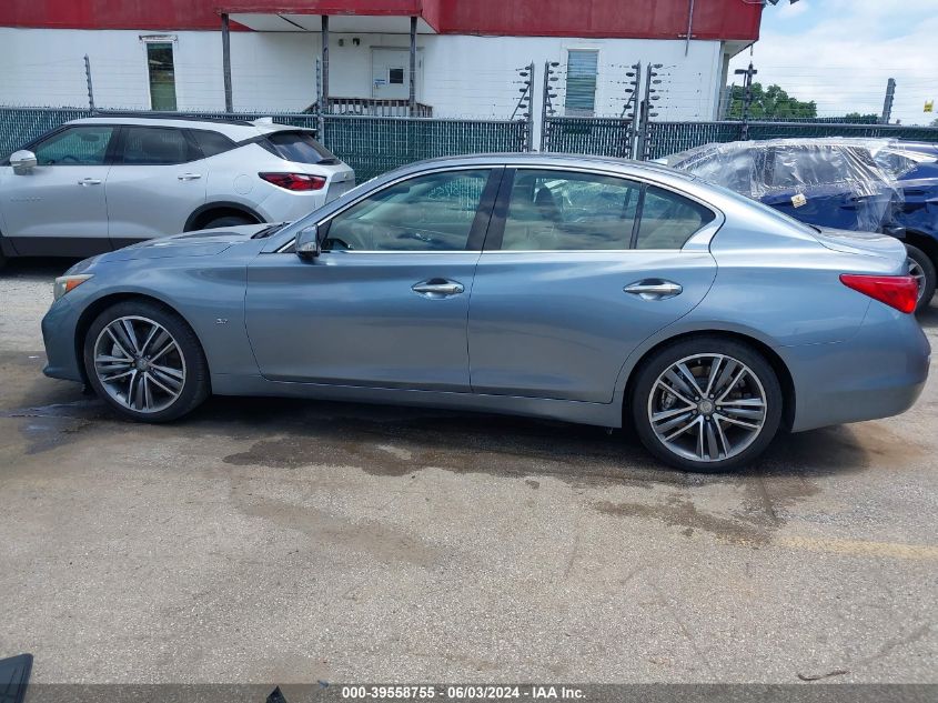 2014 Infiniti Q50 Sport VIN: JN1BV7AR1EM698945 Lot: 39558755