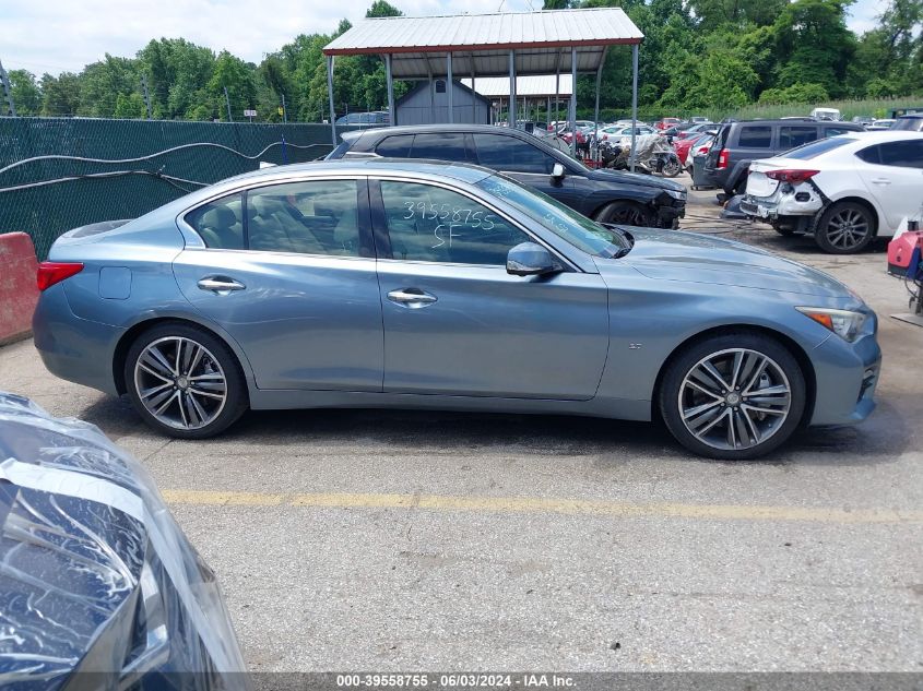 2014 Infiniti Q50 Sport VIN: JN1BV7AR1EM698945 Lot: 39558755