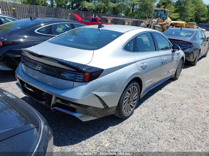 2024 Hyundai Sonata Hybrid Sel VIN: KMHL34JJ4RA092137 Lot: 39558777