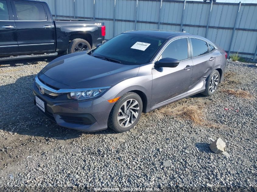 2018 Honda Civic Ex VIN: 2HGFC2F72JH560344 Lot: 39558800