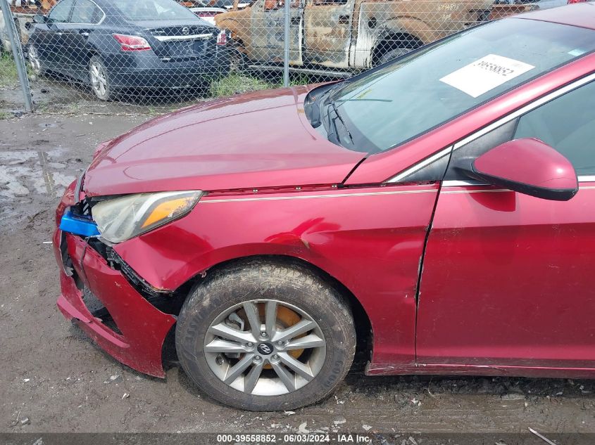 2016 Hyundai Sonata Se VIN: 5NPE24AF8GH262405 Lot: 39558852