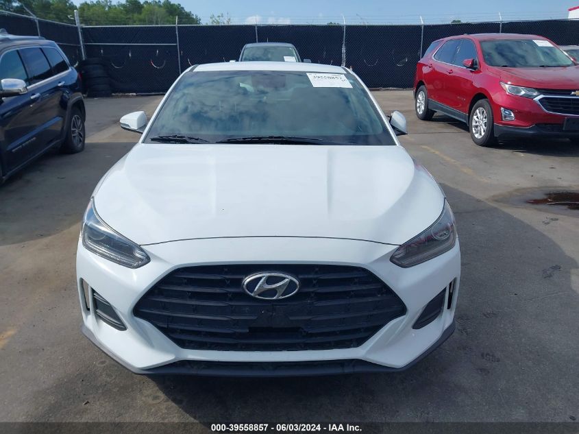 2019 Hyundai Veloster 2.0 VIN: KMHTG6AF3KU016571 Lot: 39558857