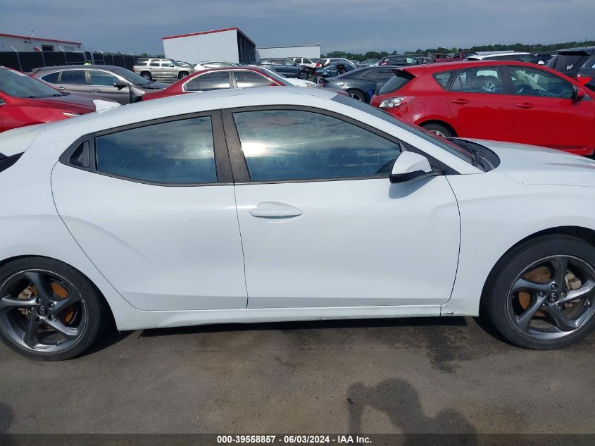 2019 Hyundai Veloster 2.0 VIN: KMHTG6AF3KU016571 Lot: 39558857