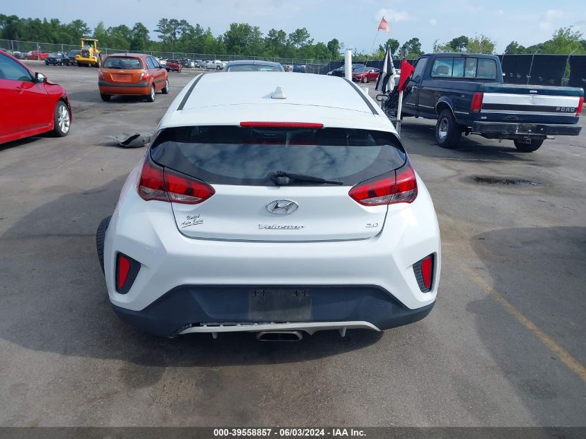 2019 Hyundai Veloster 2.0 VIN: KMHTG6AF3KU016571 Lot: 39558857