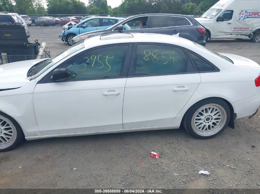 2011 Audi A4 2.0T Premium VIN: WAUAFAFL1BN051536 Lot: 39558858