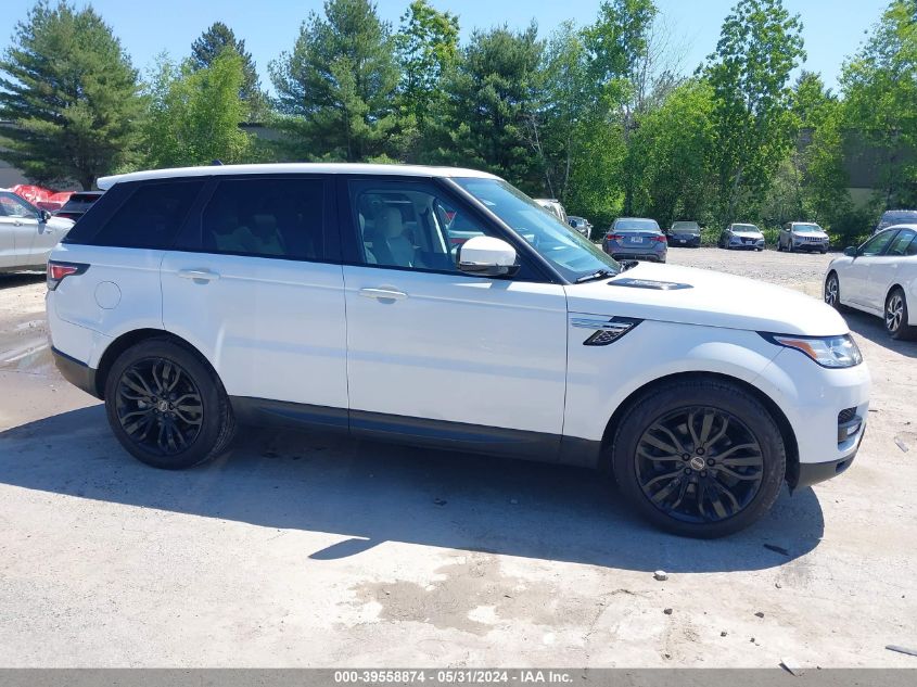 2015 Land Rover Range Rover Sport 3.0L V6 Supercharged Hse VIN: SALWR2VF9FA624822 Lot: 39558874