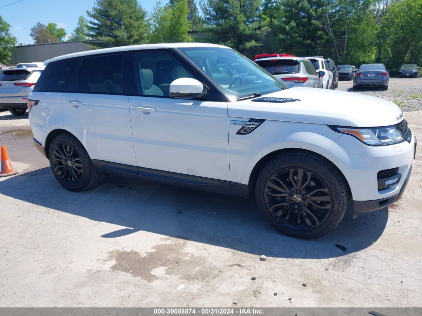 2015 Land Rover Range Rover Sport 3.0L V6 Supercharged Hse VIN: SALWR2VF9FA624822 Lot: 39558874