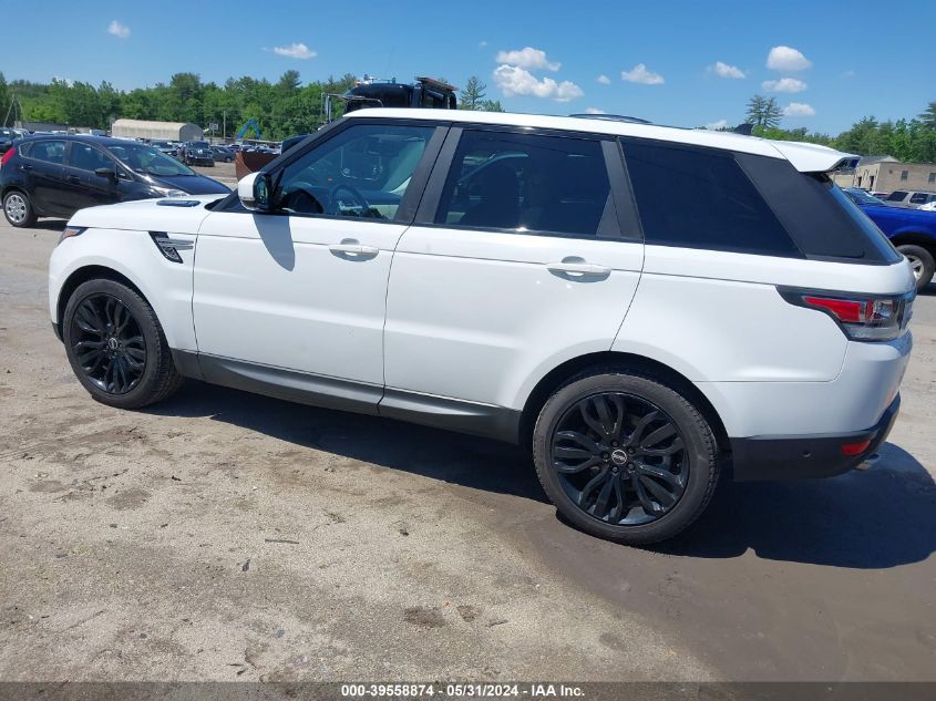 2015 Land Rover Range Rover Sport 3.0L V6 Supercharged Hse VIN: SALWR2VF9FA624822 Lot: 39558874