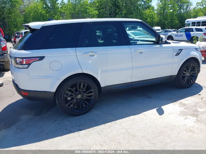 2015 Land Rover Range Rover Sport 3.0L V6 Supercharged Hse VIN: SALWR2VF9FA624822 Lot: 39558874