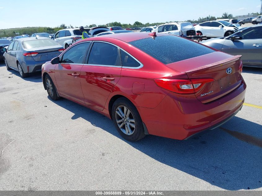 2015 Hyundai Sonata Se VIN: 5NPE24AF0FH149868 Lot: 39558889