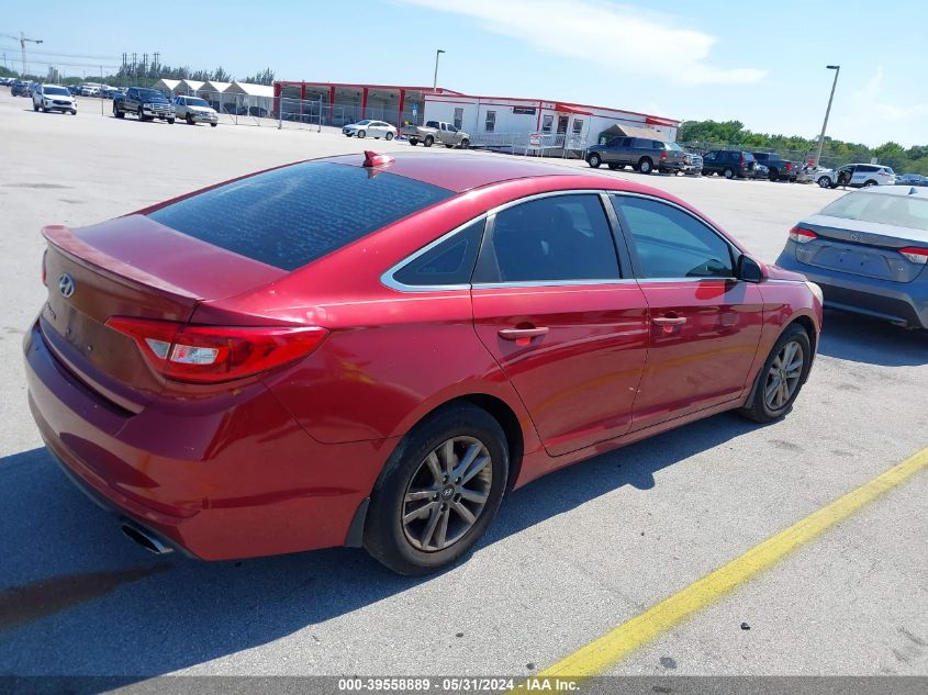 2015 Hyundai Sonata Se VIN: 5NPE24AF0FH149868 Lot: 39558889