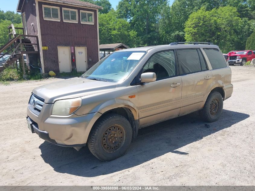 2006 Honda Pilot Ex-L VIN: 5FNYF18506B019665 Lot: 39558898