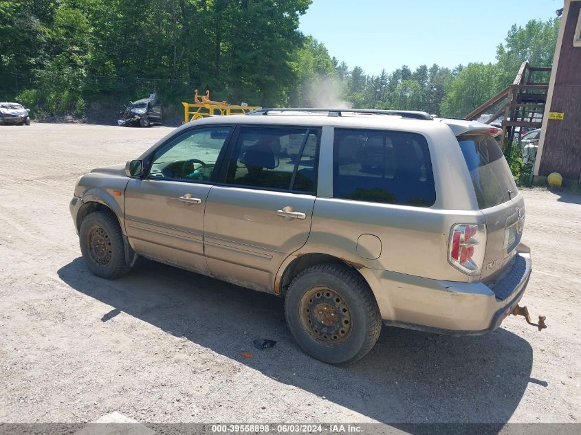 2006 Honda Pilot Ex-L VIN: 5FNYF18506B019665 Lot: 39558898