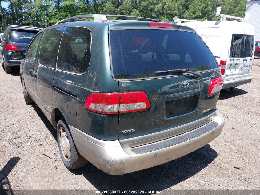 2001 Toyota Sienna Xle VIN: 4T3ZF13C11U335671 Lot: 39558937