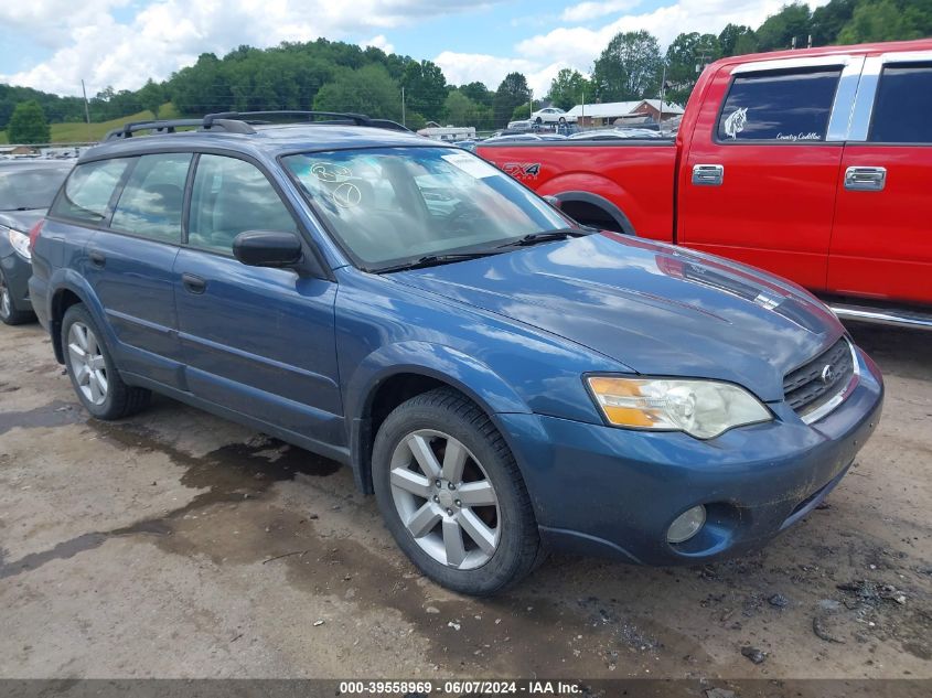 2006 Subaru Outback 2.5I VIN: 4S4BP61C967360122 Lot: 39558969