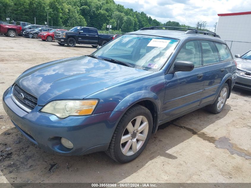 2006 Subaru Outback 2.5I VIN: 4S4BP61C967360122 Lot: 39558969