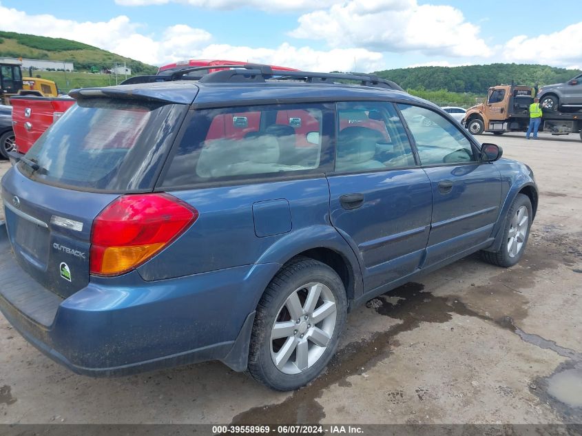 2006 Subaru Outback 2.5I VIN: 4S4BP61C967360122 Lot: 39558969