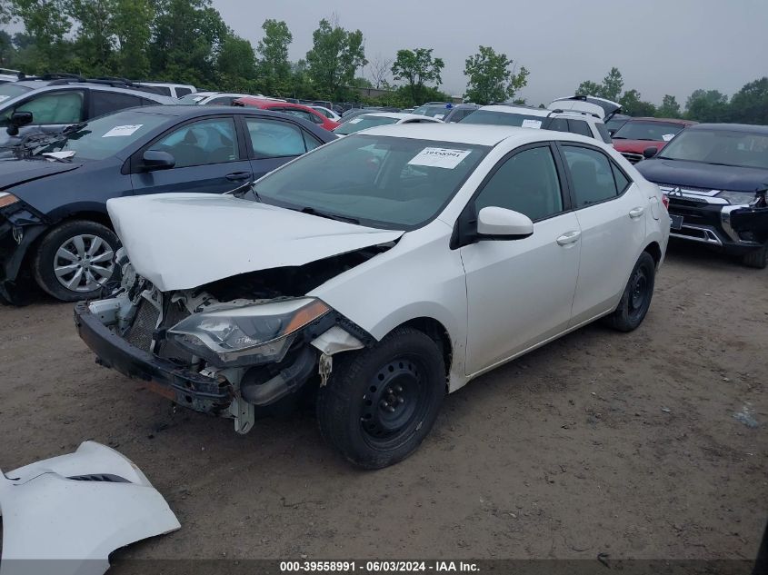 2015 Toyota Corolla L/Le/Le Pls/Prm/S/S Pls VIN: 2T1BURHE4FC414351 Lot: 39558991