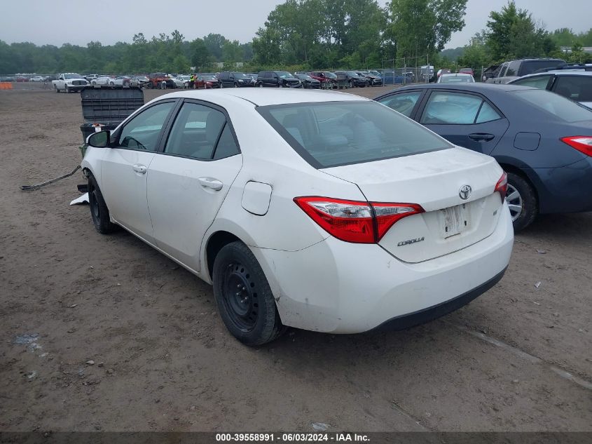 2015 Toyota Corolla L/Le/Le Pls/Prm/S/S Pls VIN: 2T1BURHE4FC414351 Lot: 39558991