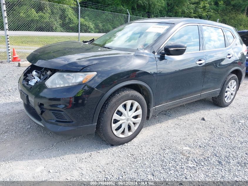 2015 Nissan Rogue S VIN: KNMAT2MV6FP564782 Lot: 39559052