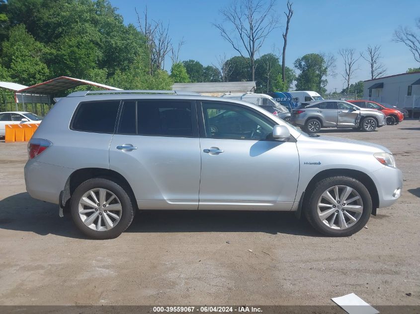 2010 Toyota Highlander Hybrid Limited V6 VIN: JTEJW3EH0A2043113 Lot: 39559067