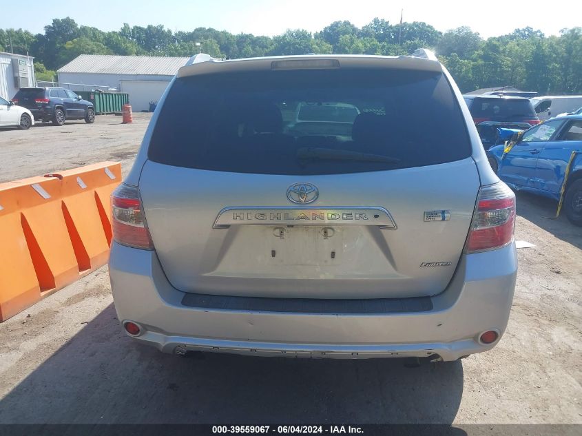 2010 Toyota Highlander Hybrid Limited V6 VIN: JTEJW3EH0A2043113 Lot: 39559067