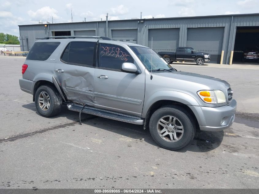 2003 Toyota Sequoia Sr5 V8 VIN: 5TDBT44A83S197687 Lot: 39559085
