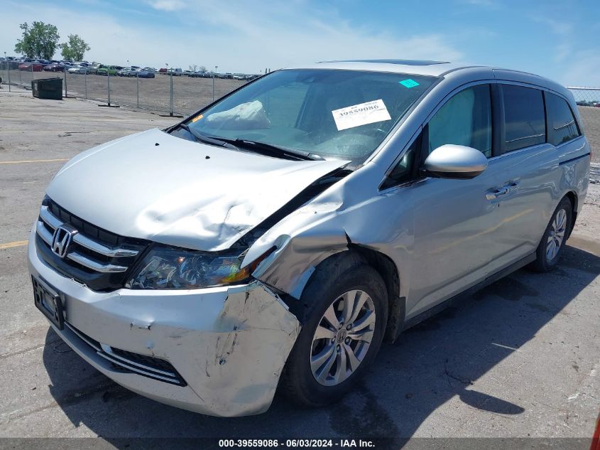 2014 Honda Odyssey Ex-L VIN: 5FNRL5H6XEB089444 Lot: 39559086