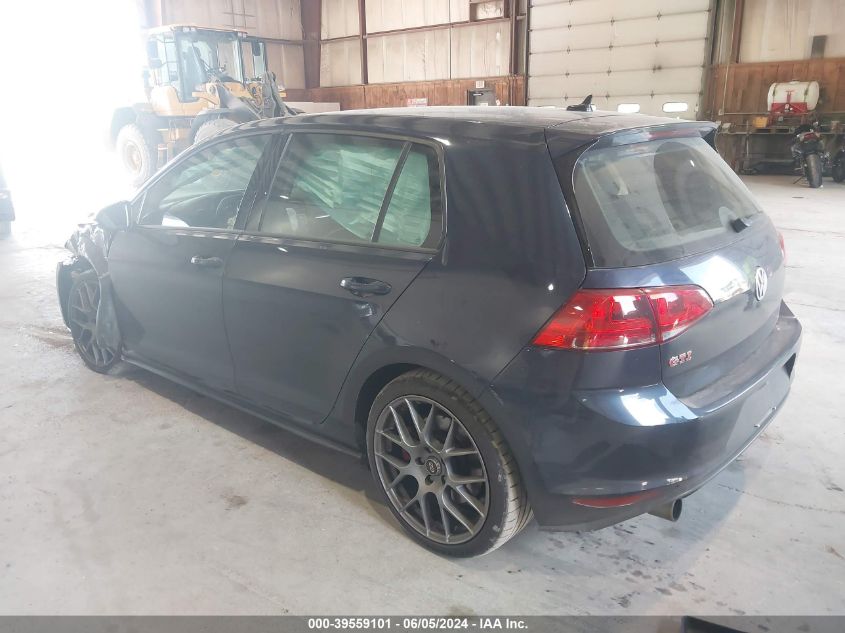 2017 VOLKSWAGEN GOLF GTI AUTOBAHN 4-DOOR/S 4-DOOR/SE 4-DOOR/SPORT 4-DOOR - 3VW547AU3HM016512