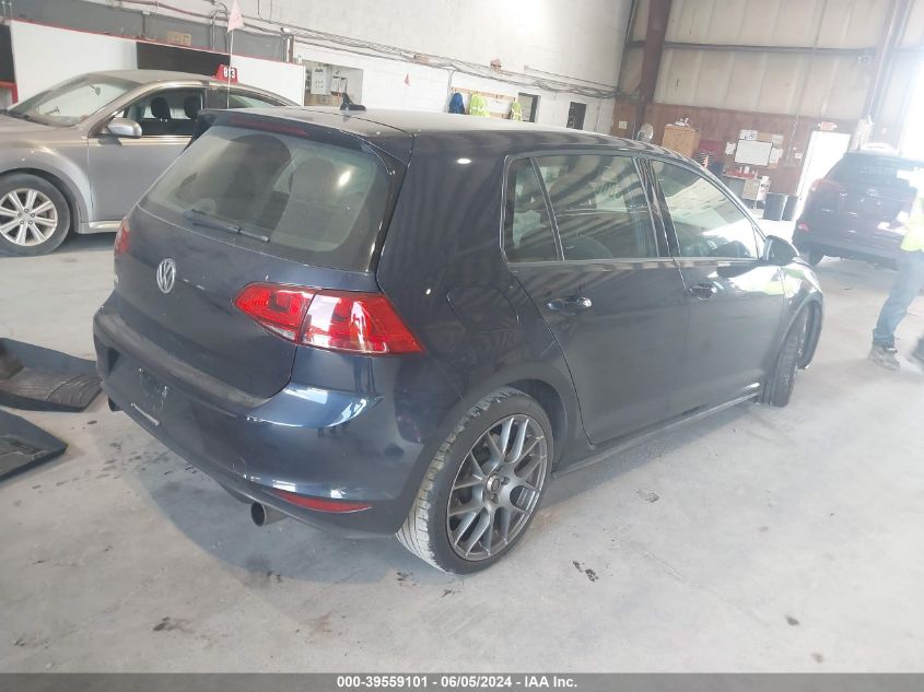 2017 VOLKSWAGEN GOLF GTI AUTOBAHN 4-DOOR/S 4-DOOR/SE 4-DOOR/SPORT 4-DOOR - 3VW547AU3HM016512