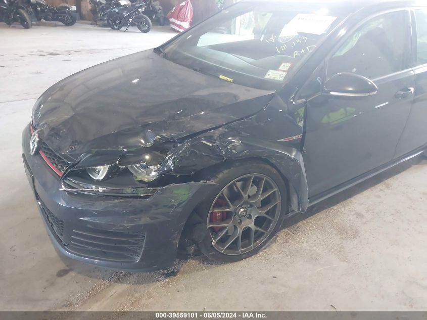 2017 VOLKSWAGEN GOLF GTI AUTOBAHN 4-DOOR/S 4-DOOR/SE 4-DOOR/SPORT 4-DOOR - 3VW547AU3HM016512