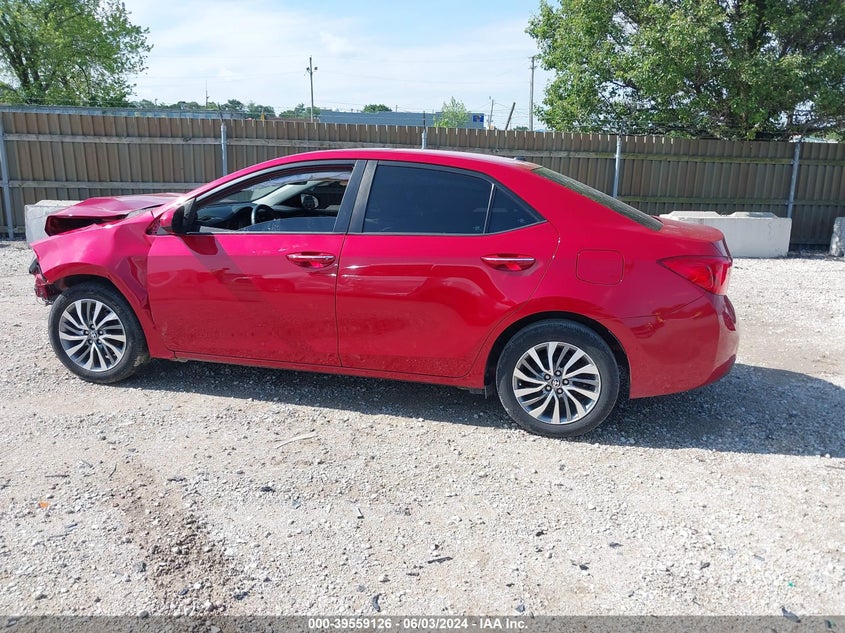 VIN 2T1BURHE9KC235782 2019 TOYOTA COROLLA XLE
