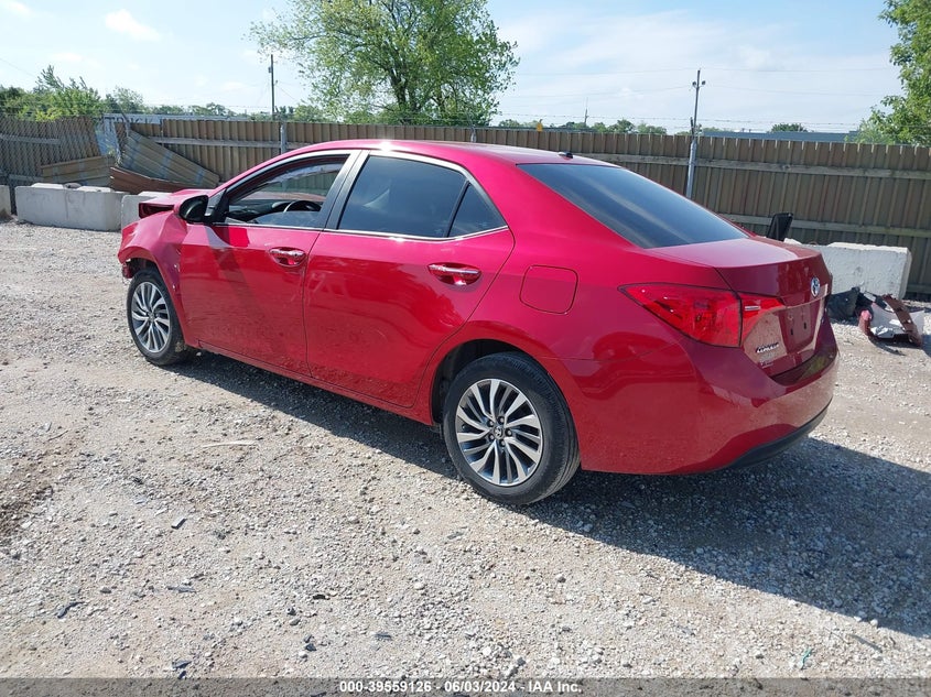 VIN 2T1BURHE9KC235782 2019 TOYOTA COROLLA XLE