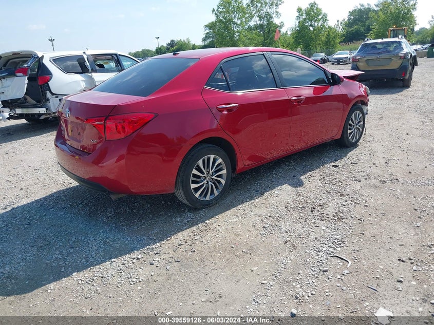 VIN 2T1BURHE9KC235782 2019 TOYOTA COROLLA XLE