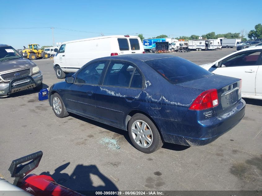 2003 Honda Civic Ex VIN: 2HGES26713H528969 Lot: 39559139