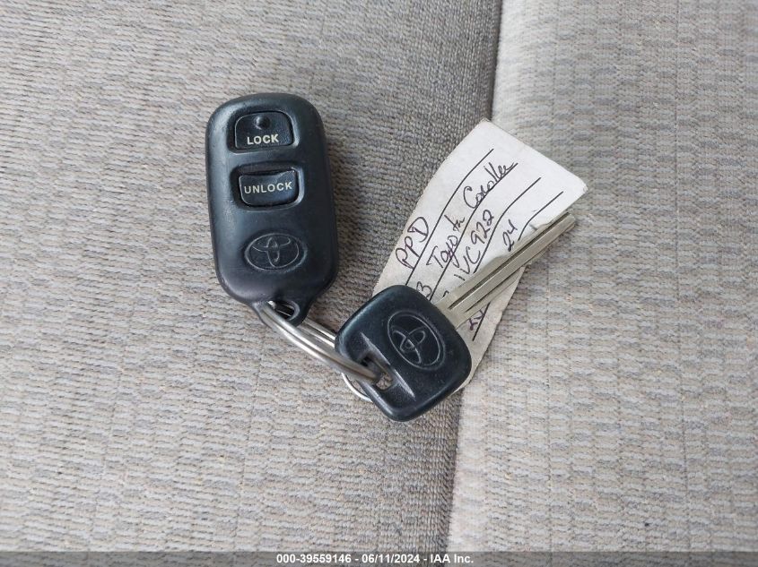 2003 Toyota Corolla Le VIN: 2T1BR32E03C124630 Lot: 39559146