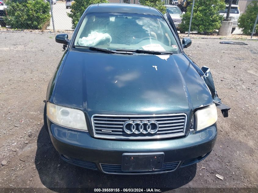 2003 Audi A6 3.0 VIN: WAULT64B03N065664 Lot: 39559155