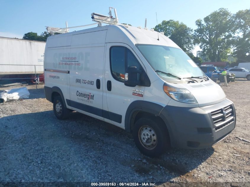 2018 Ram Promaster 2500 High Roof 136 Wb VIN: 3C6TRVCG6JE139333 Lot: 39559163