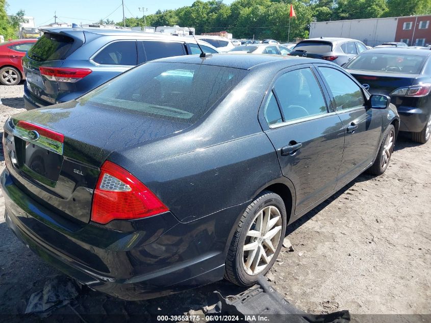 2012 Ford Fusion Sel VIN: 3FAHP0JA5CR358260 Lot: 39559175