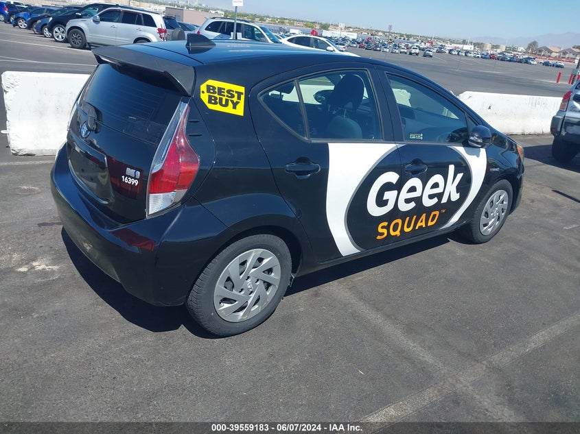 2016 Toyota Prius C Two VIN: JTDKDTB31G1124823 Lot: 39559183