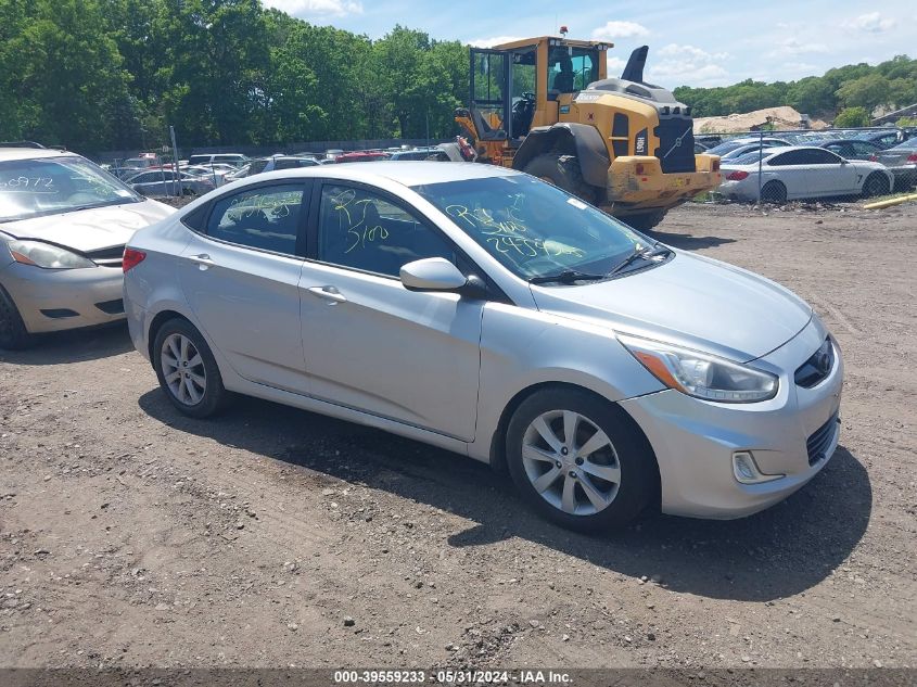 2014 Hyundai Accent Gls VIN: KMHCU4AE4EU607775 Lot: 39559233