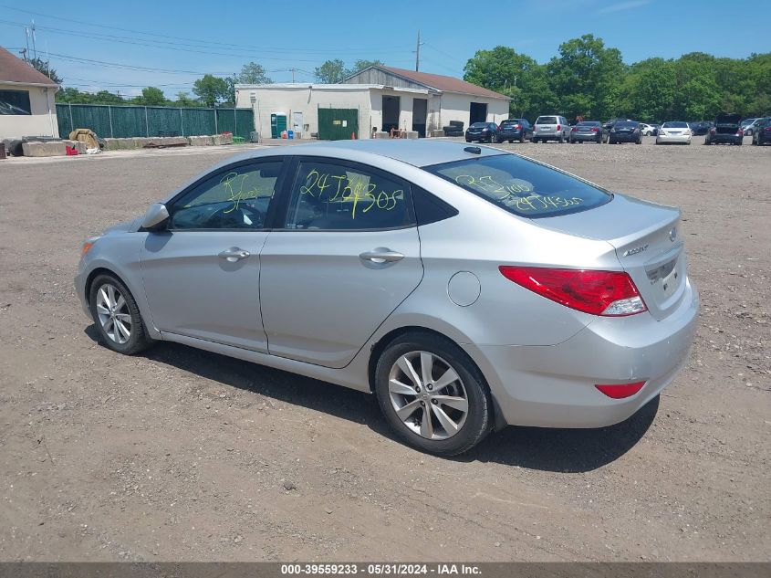 2014 Hyundai Accent Gls VIN: KMHCU4AE4EU607775 Lot: 39559233