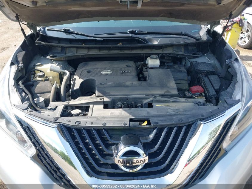 2018 Nissan Murano Sl VIN: 5N1AZ2MH3JN187062 Lot: 39559262