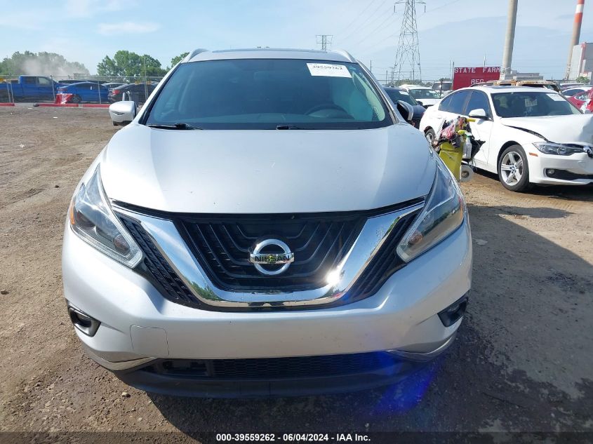 2018 Nissan Murano Sl VIN: 5N1AZ2MH3JN187062 Lot: 39559262