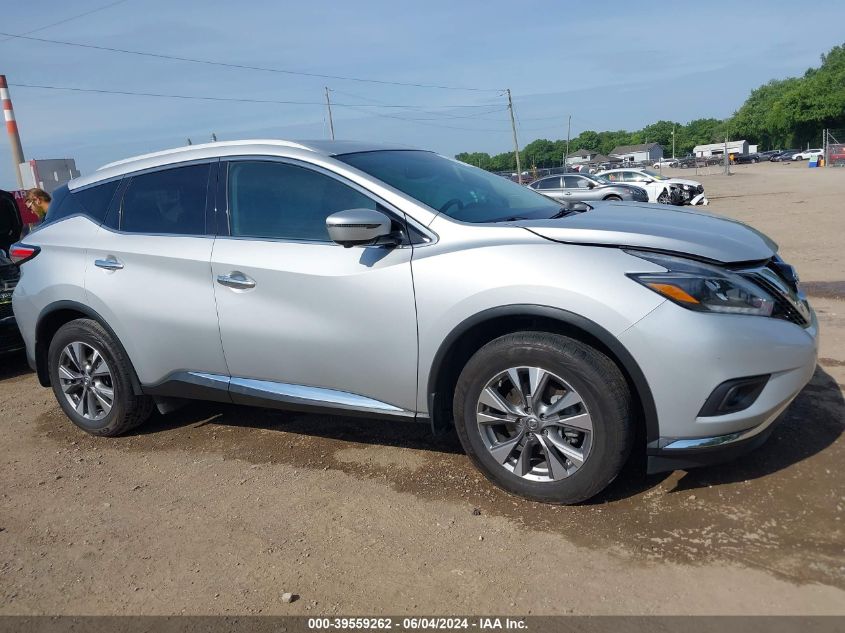 2018 Nissan Murano Sl VIN: 5N1AZ2MH3JN187062 Lot: 39559262
