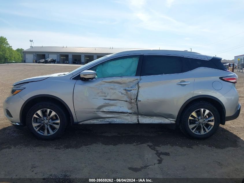 2018 Nissan Murano Sl VIN: 5N1AZ2MH3JN187062 Lot: 39559262